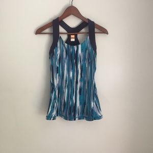 Lucy | Brushstroke Print Workout Tank (S)